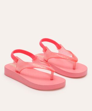 chinelo infantil glitter ipanema rosa