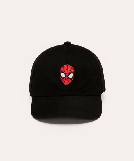 boné infantil aba curva homem aranha preto
