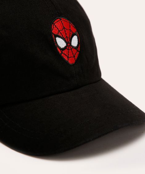 boné infantil aba curva homem aranha preto