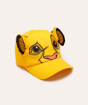 boné infantil aba curva simba amarelo