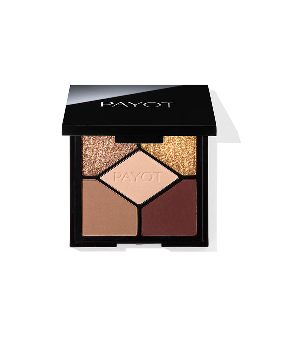 paleta de sombras payot glam marrom