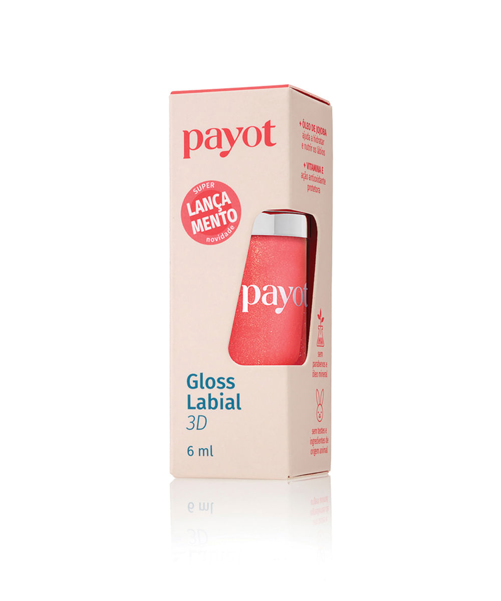 gloss labial 3d payot goiaba 30 rosa