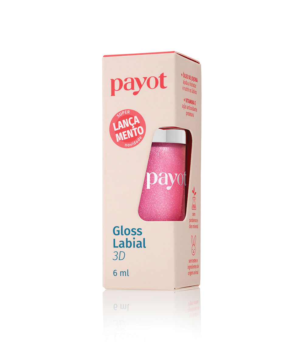 gloss labial 3d payot algodao doce 20 rosa