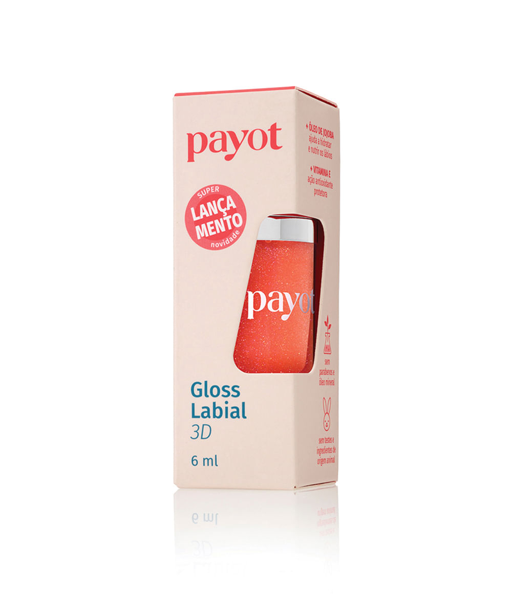 gloss labial 3d payot coral 10 laranja