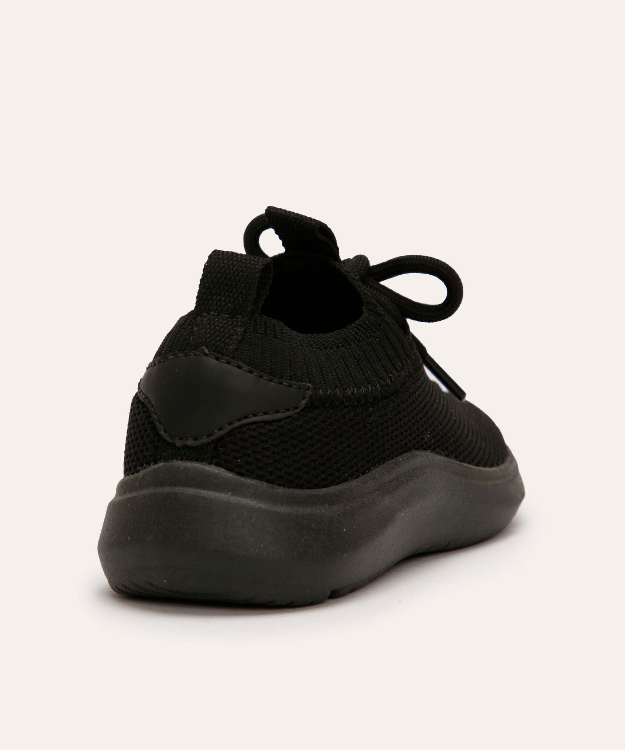 tênis infantil casual calce fácil preto