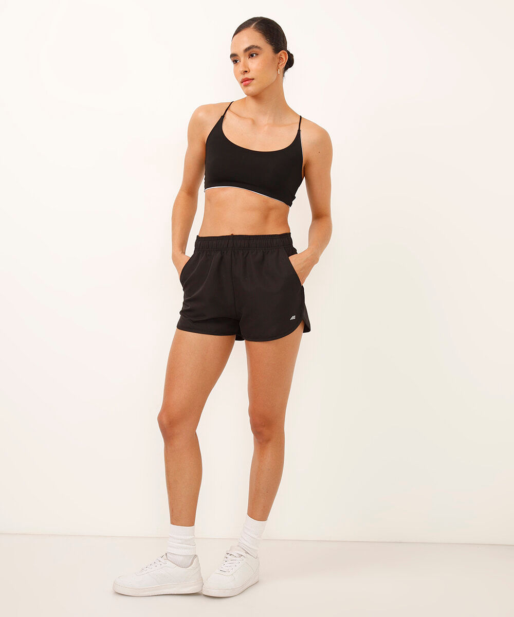 top dupla face esportivo ace - preto