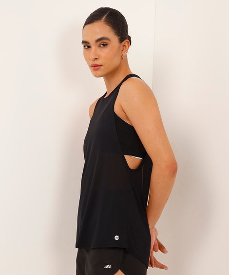 regata cavada com abertura cea sports preto