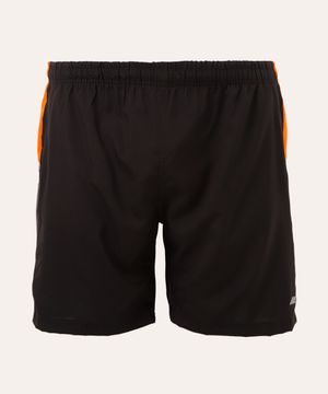 short cós elástico plus size esportivo ace preto