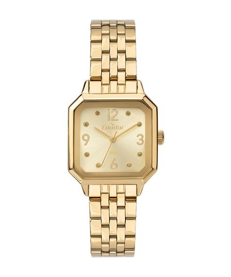 relógio condor analógico co2035mzlk4x - dourado