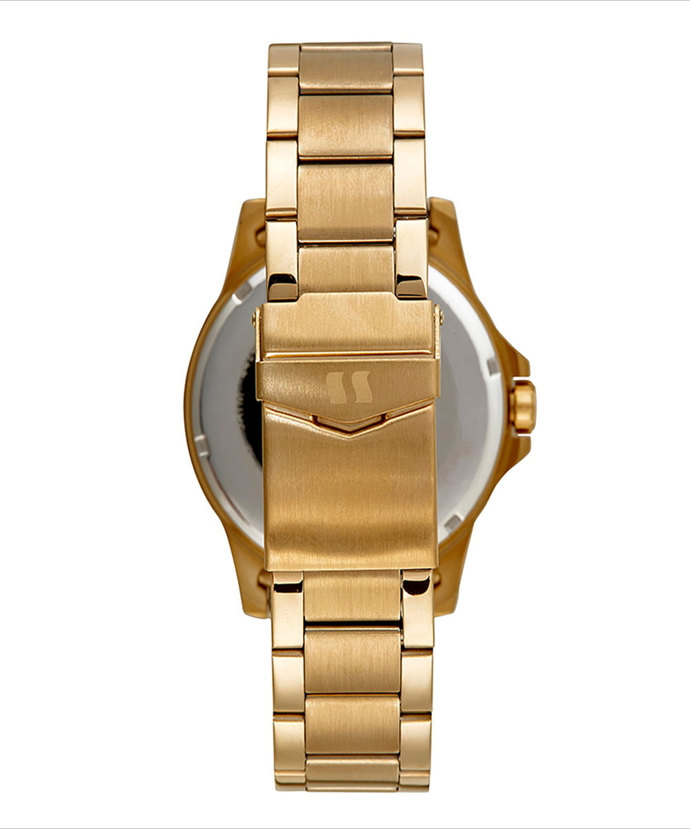 relógio seculus analógico calendário 44208gpsvda3k dourado