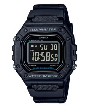 relógio casio digital w 218h 1bvdf preto