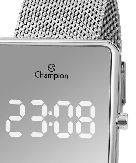 relógio champion digital ch40080s prateado