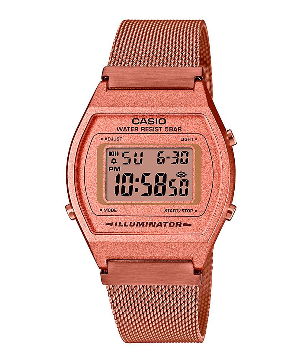 relógio casio digital b640wmr 5adf - rosê