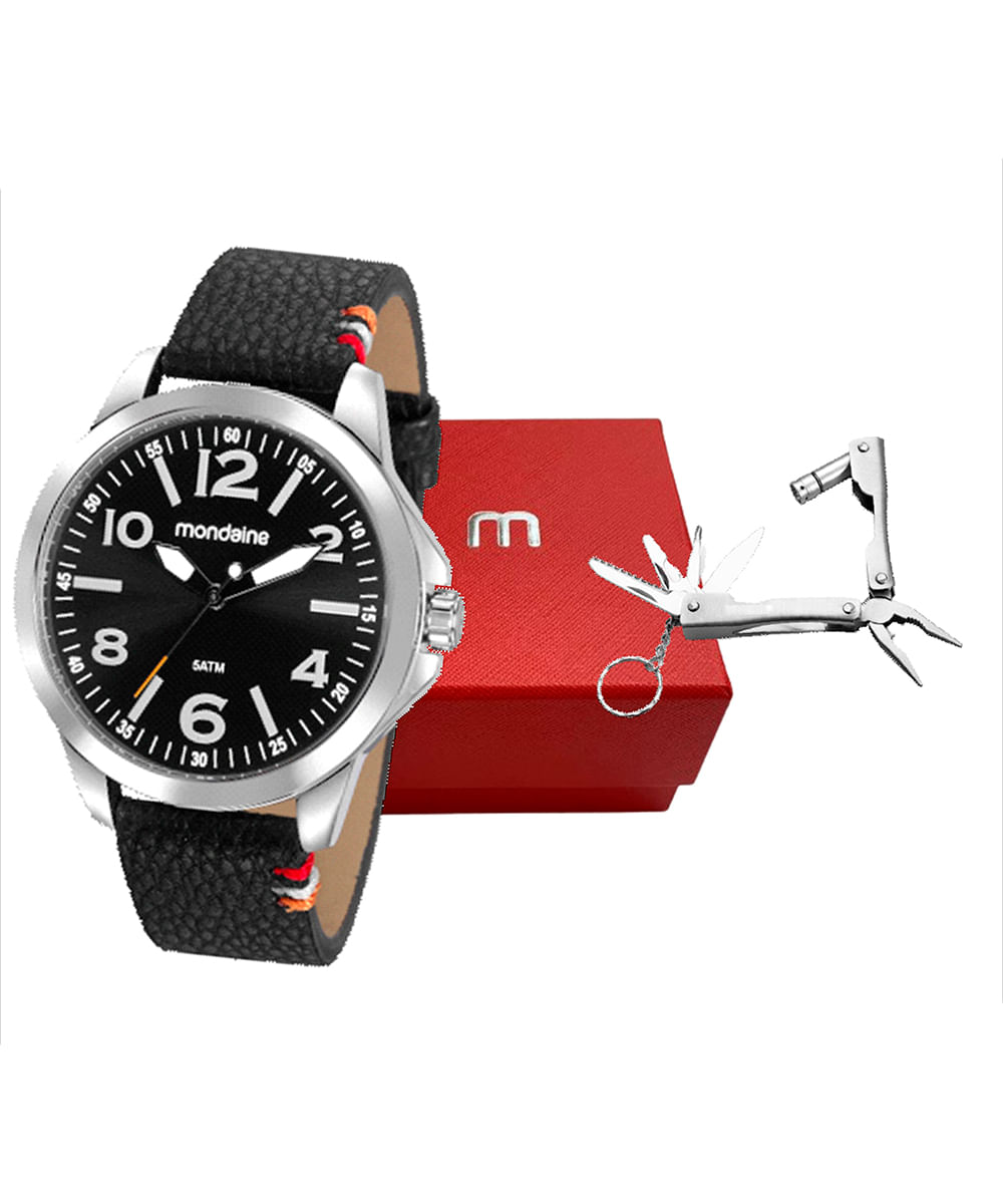 relógio mondaine analógico 99411g0mvnh1ke prateado
