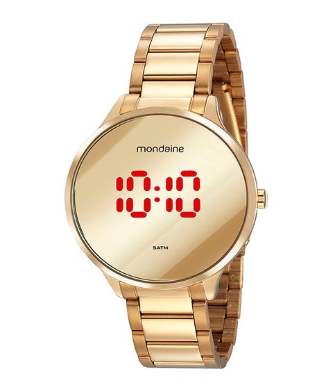 relógio mondaine digital 32060lpmvde1kg dourado