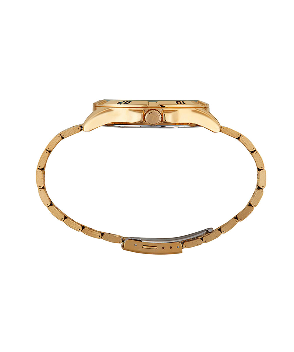 relógio mondaine analógico calendário 32650gpmvde3kk dourado
