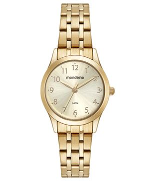 relógio mondaine analógico 32608lpmkde1k1 dourado