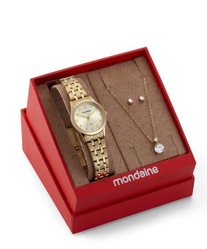 relógio mondaine analógico 32608lpmkde1k1 dourado