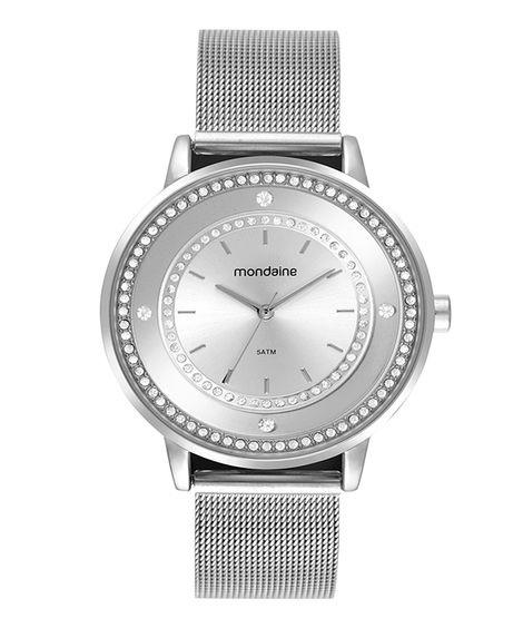 relógio mondaine analógico 32836l0mvne2k - prata