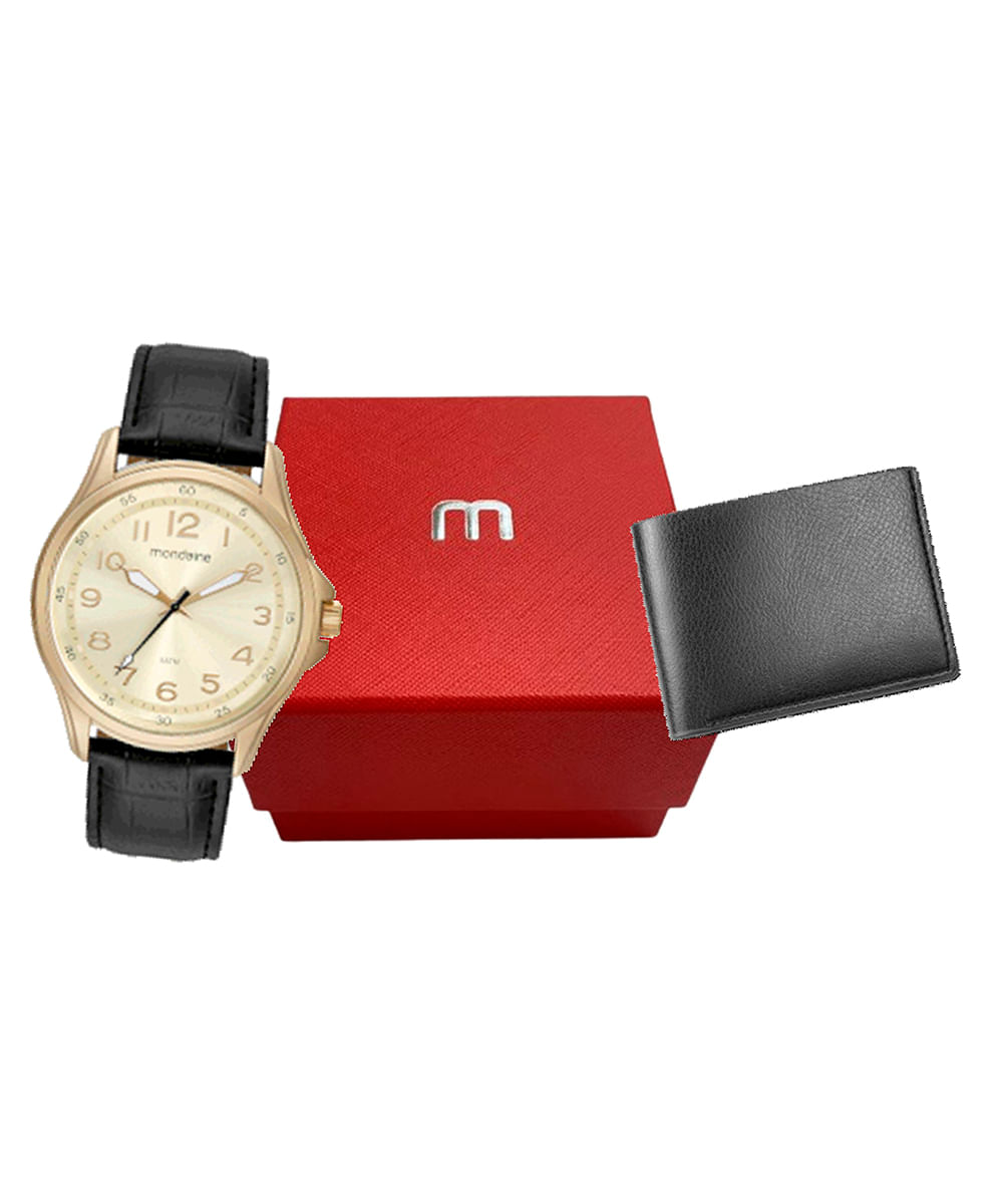 relógio mondaine analógico 99419gpmvdh6kv dourado