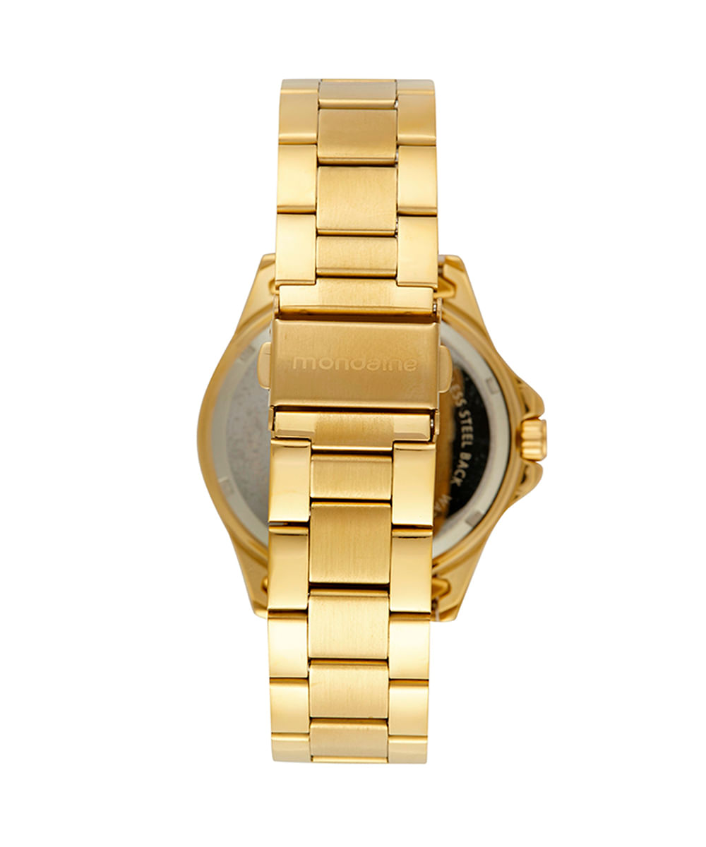 relógio mondaine analógico 32837lpmvde1k dourado