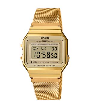 relógio casio digital a700wmg9adf dourado