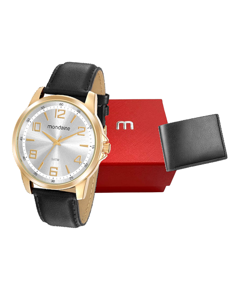 relógio mondaine analógico 99428gpmvdh3kn dourado