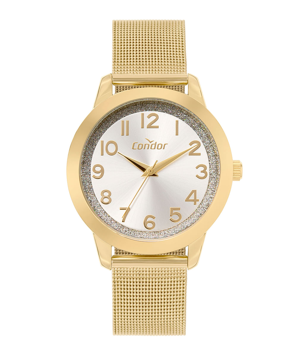 relógio condor analógico co2039mud4d dourado