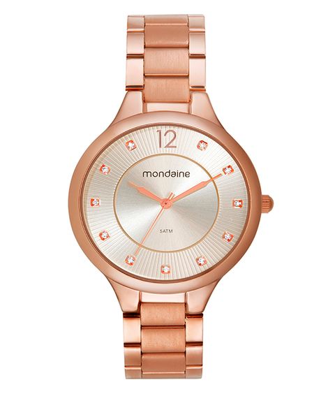 relógio mondaine analógico 32664lpmvre3k rosa
