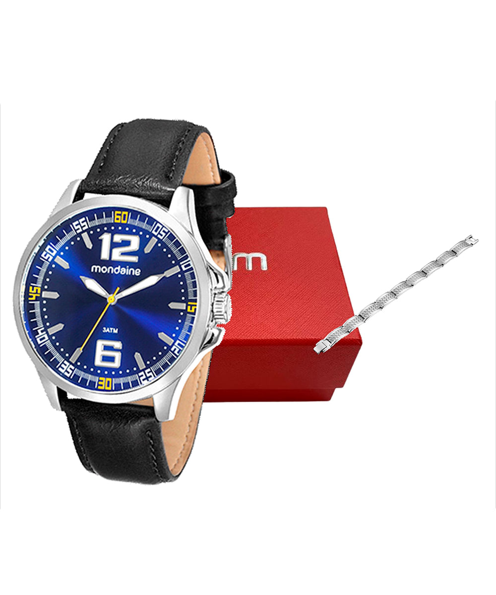relógio mondaine analógico 76672g0mvnh2kl prateado