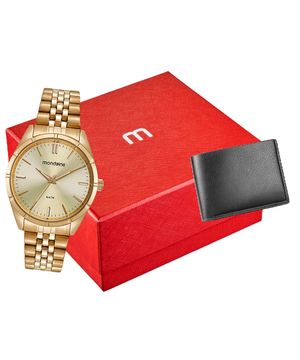 relógio mondaine analógico 32567gpmvde1k dourado