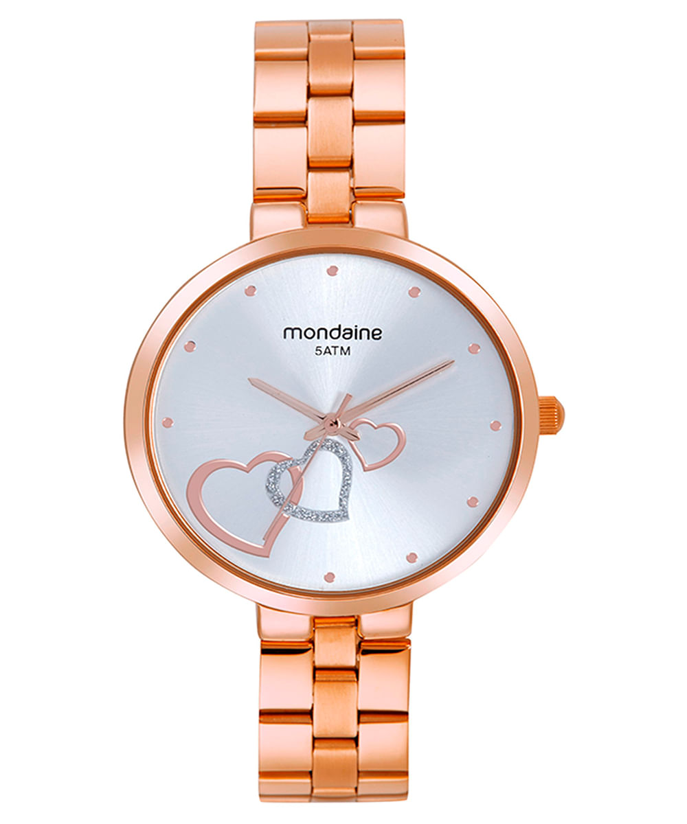 relógio mondaine analógico 32712lpmkre3kb rosa