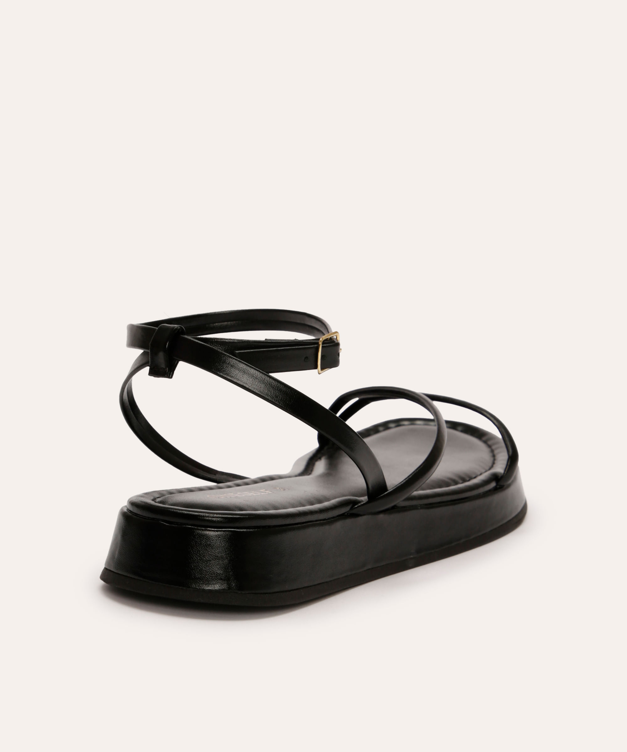 rasteirinha flatform tiras finas oneself preta