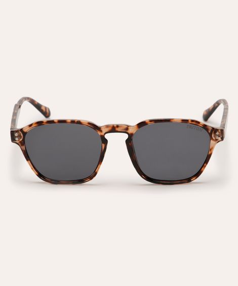óculos de sol oval tartaruga triton marrom