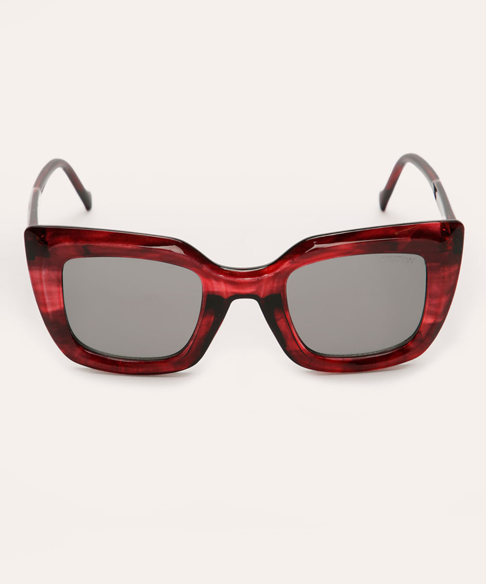 óculos de sol gatinho triton vermelho