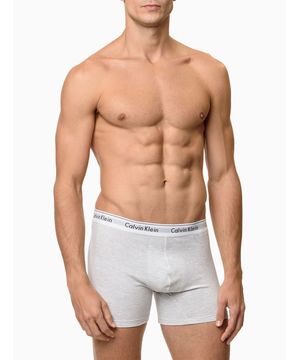 Cueca Boxer Modern Cotton Calvin Klein Underwear Cinza Claro