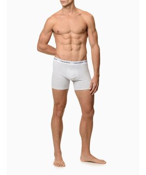 Cueca Boxer Modern Cotton Calvin Klein Underwear Cinza Claro