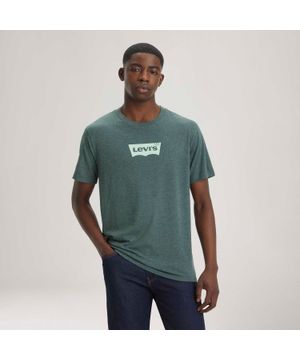 Camiseta Levi's Graphic Crewneck Verde Manga Curta