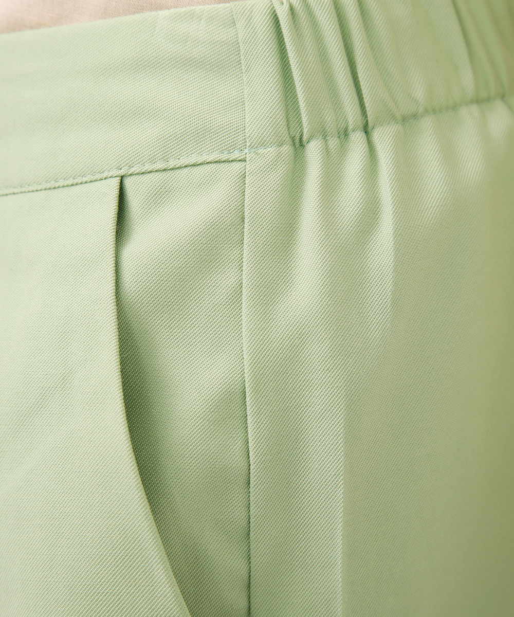 short de alfaiataria cintura alta - verde claro