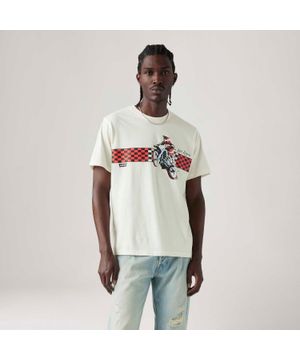 Camiseta Levi's Graphic Crewneck Branca Manga Curta