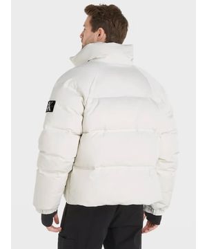 Parka Masculina Bolso Cargo Calvin Klein Jeans Off White