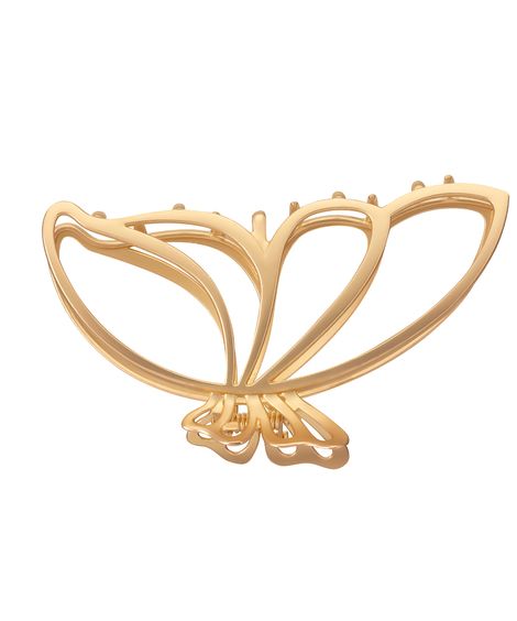 presilha de cabelo borboleta grande proart dourada