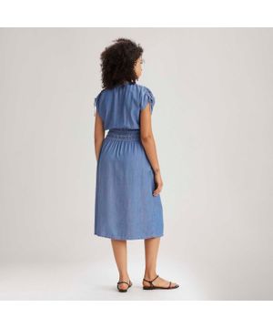 Vestido Levi's Betty Midi Lavagem Clara