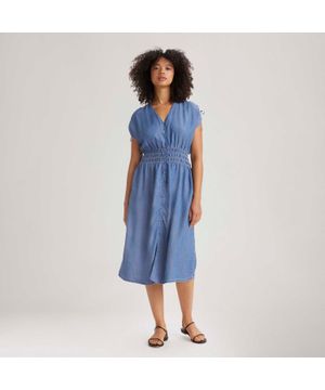 Vestido Levi's Betty Midi Lavagem Clara