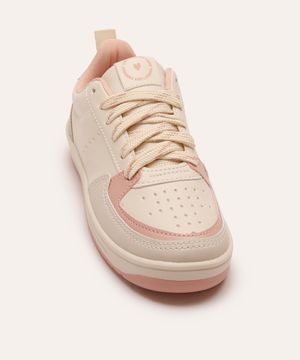 tênis com recortes infantil ace off white