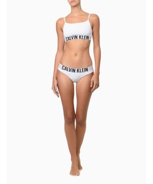 Top Feminino Alças Faixa Micro Intense Power Calvin Klein Underwear Branco