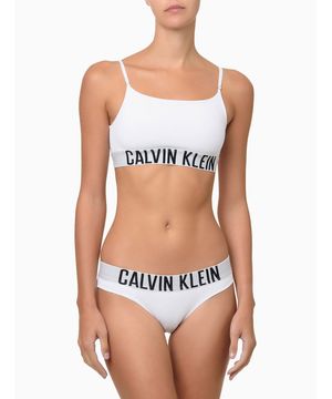 Top Feminino Alças Faixa Micro Intense Power Calvin Klein Underwear Branco