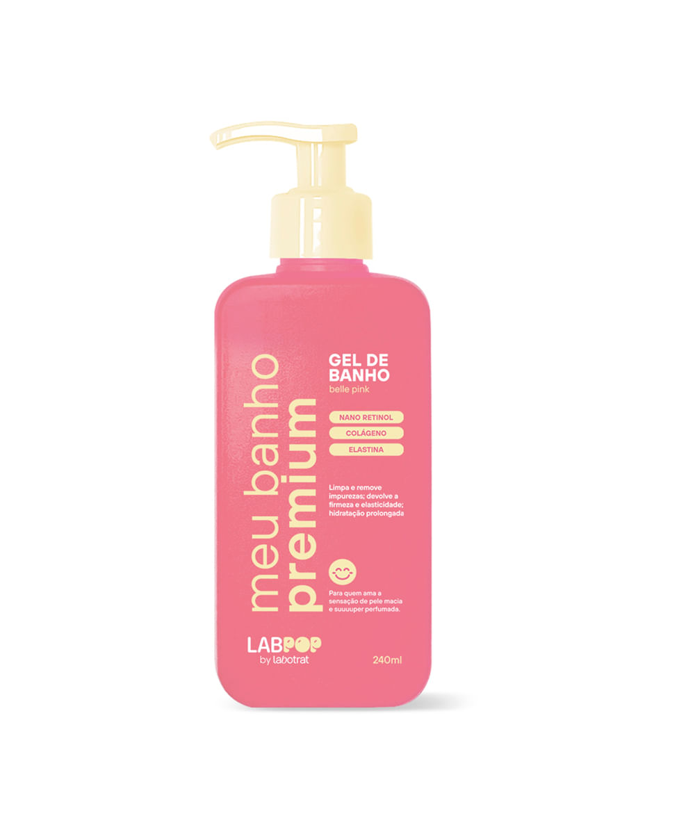 gel de banho belle pink labpop