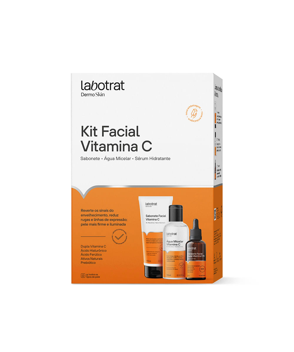 kit facial vitamina c dermo skin labotrat
