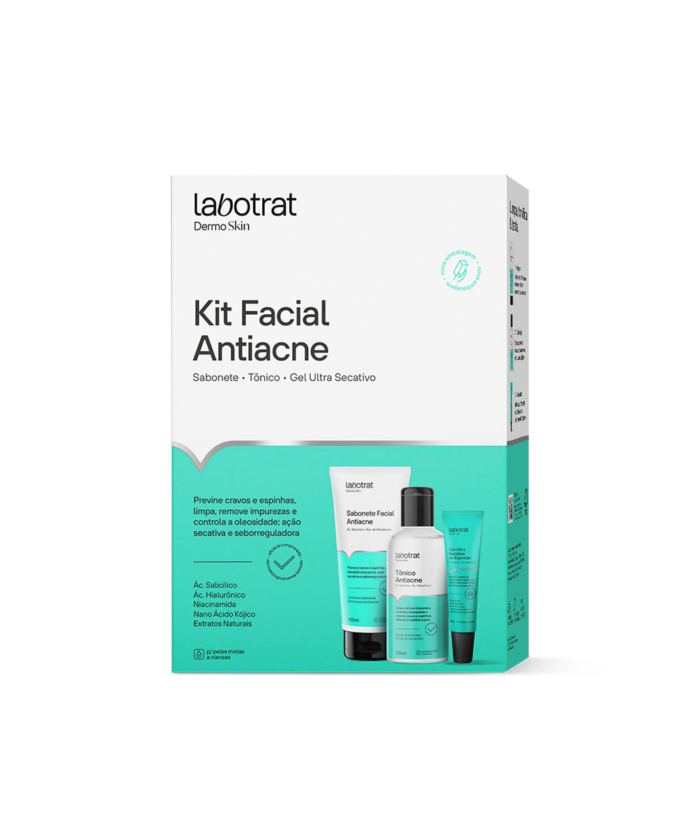 kit facial antiacne dermo skin labotrat